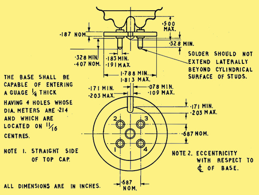 Reference image — Medium ceramic four-pin socket (B4A)