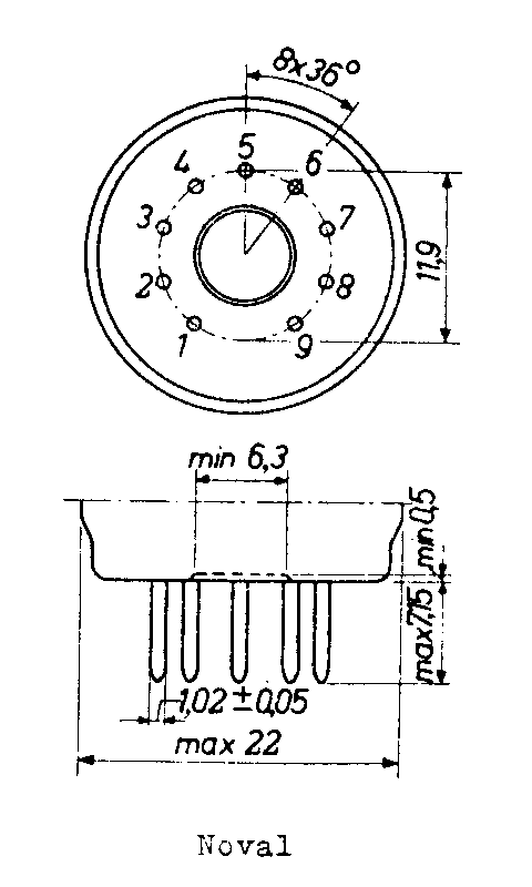 Dibujo técnico — Noval (B9A)