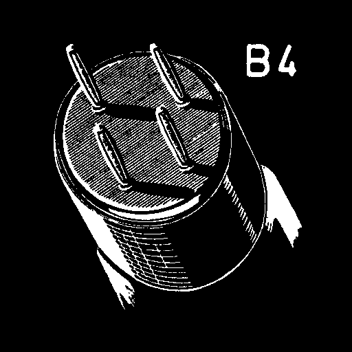 Технический чертёж — Британский 4-штырьковый (B4)